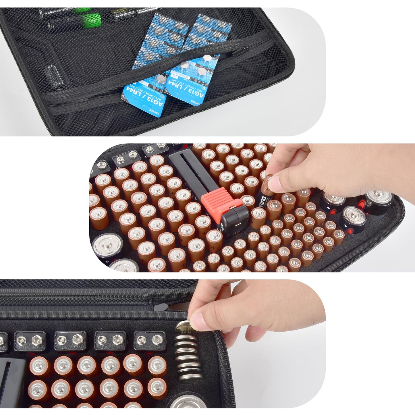 Battery Organizer Box Storage Case with Tester (Box Only)