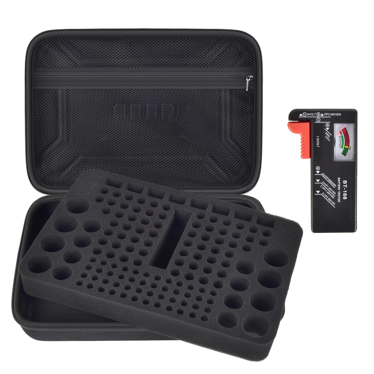 Battery Organizer Box Storage Case with Tester (Box Only)
