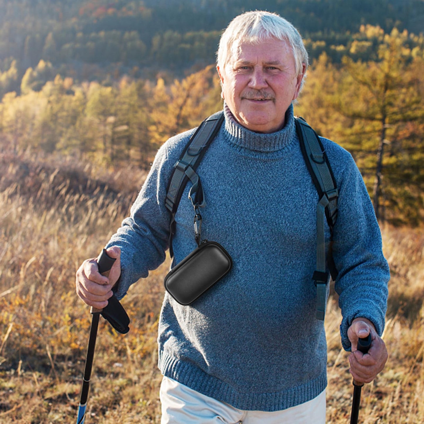 Heart Rate Monitor Case for AliveCor for KardiaMobile 6L / 6L Max 1L Personal EKG Monitor Storage Holder (Pill Box Included)