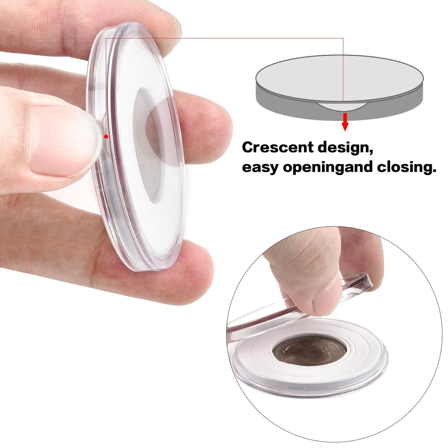 Coins Collector Case Holder for Coin Collection Supplies Carry Case(Box Only)