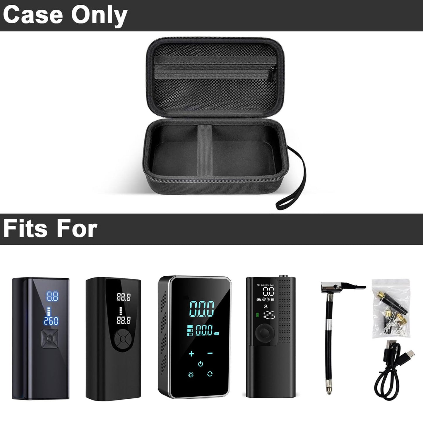 Case Compatible with Prilotte/for Hafuloky/for ILTIDE/for LOLSSA/for Lamfurart Tire Inflator (Box Only)