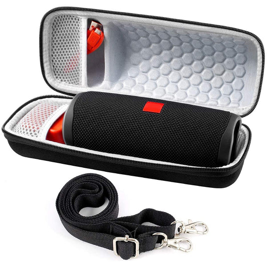 Case for JBL Flip 5/for Flip 6 Waterproof Portable Bluetooth Speaker, Travel Storage Bag Fits for JBLflip 4, USB Cable and Adapter Not Included - Black