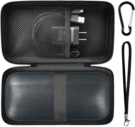 Case Compatible with Bose SoundLink Flex Bluetooth Portable Speaker, Travel Storage Organizer Carrying Holder Fits for USB Cable and Charger(Box only)