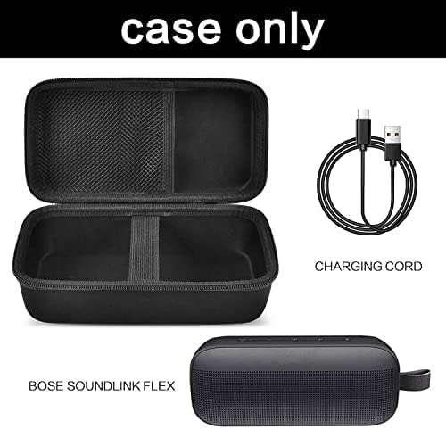 Case Compatible with Bose SoundLink Flex Bluetooth Portable Speaker, Travel Storage Organizer Carrying Holder Fits for USB Cable and Charger(Box only)