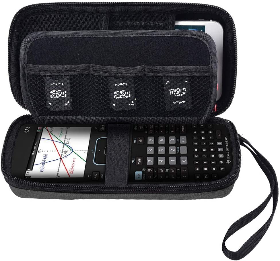 Graphing Calculator Case for Texas Instruments TI-84 Plus CE Color Graphing Calculator, Also Fits for TI-83 Plus Casio fx-9750GII, Large Capacity for Pens, Cables and Other Accessories-Grey
