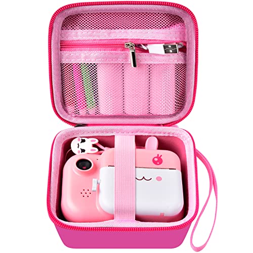 Case Compatible with minibear Instant Camera for Kids, Digital Girls Toddler Video Cameras Storage Holder Box for Print Paper Rolls, Toy Camcorder Organizer Container (Bag Only)