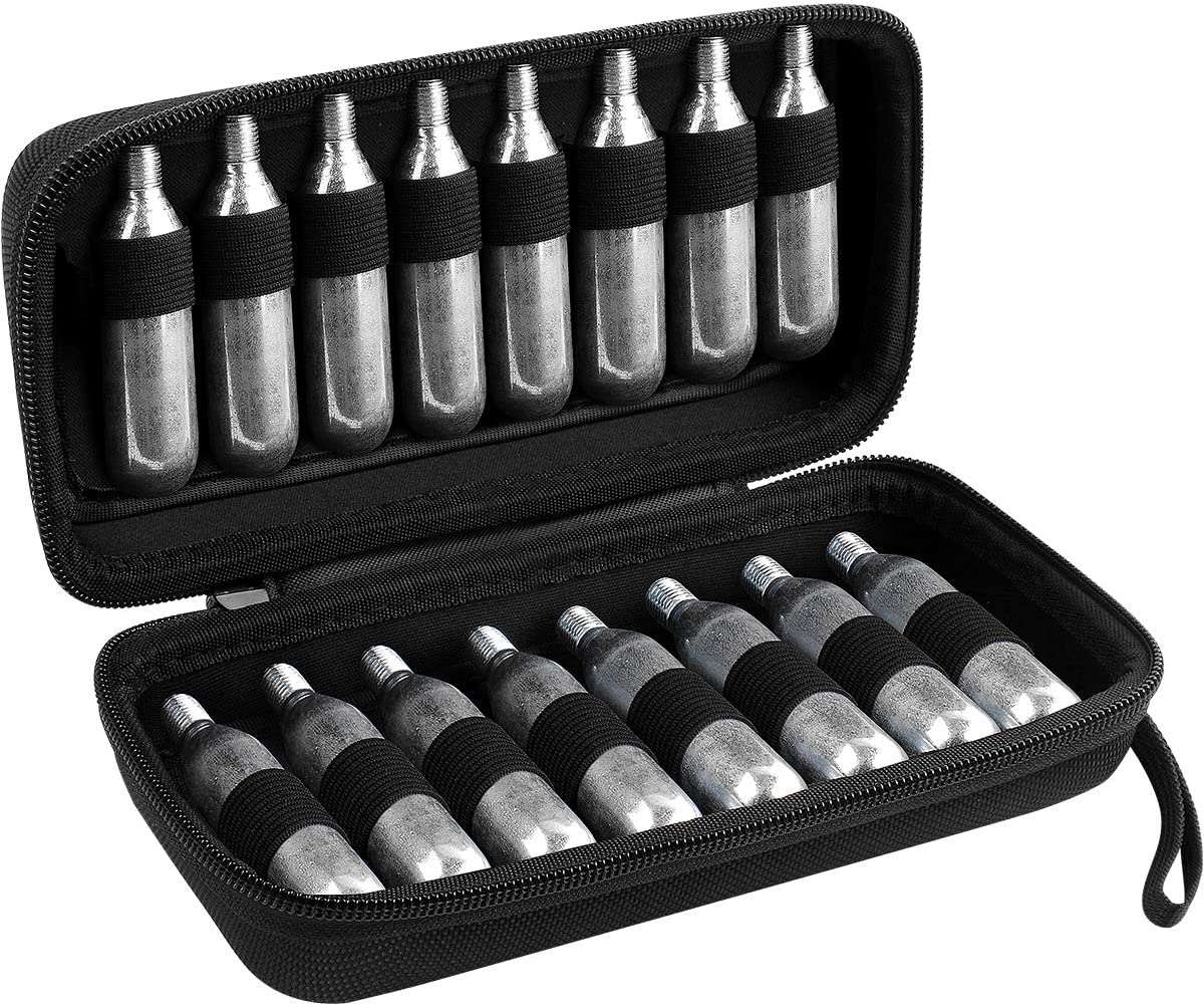 PAIYULE CO2 Cartridges Storage Case for Crosman/for Umarexss/for Leland 12-Gram 8-Gram Powerlet Cartridges, Soda Stream Co2 N2O Cartridges Holder for Air Rifles, Whipped Cream Chargers Use(Case Only)