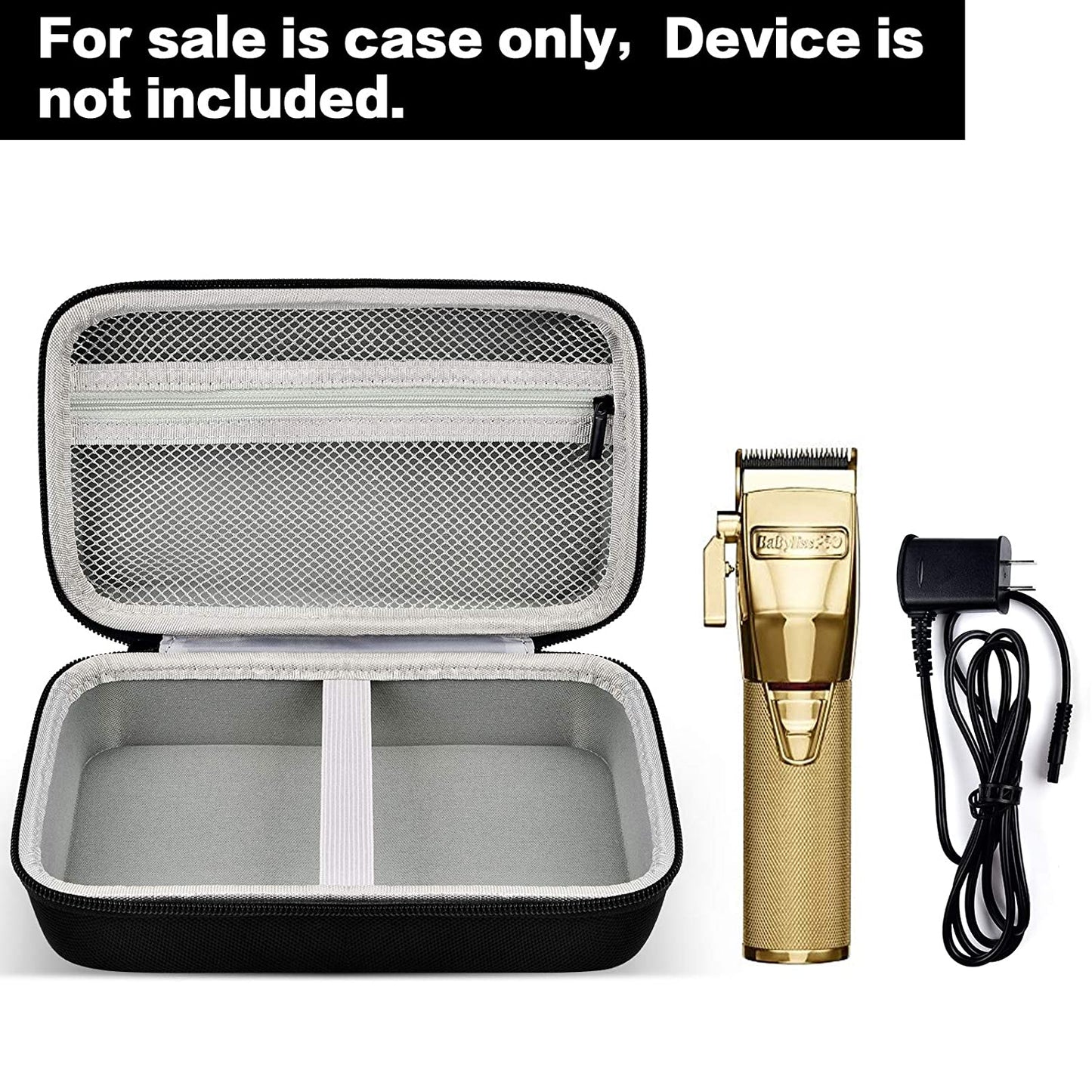Case Compatible for BaBylissPRO Barberology MetalFX Series - CLIPPER，Travel Carrying Storage Box with Mesh Pocket for Oil, Blade Cover, Charger, Brush and More Accessories.